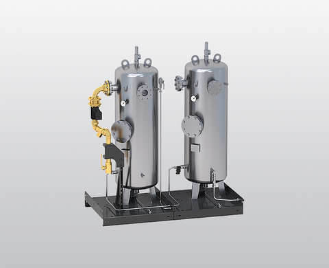 Intake buffer and condensate vessels